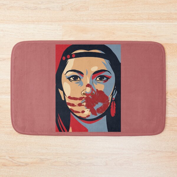 Item preview, MMIW Awareness Native American Woman Artwork For The Missing and Murdered Indigenous Women Version 2 designed and sold by Despertar1111Co.