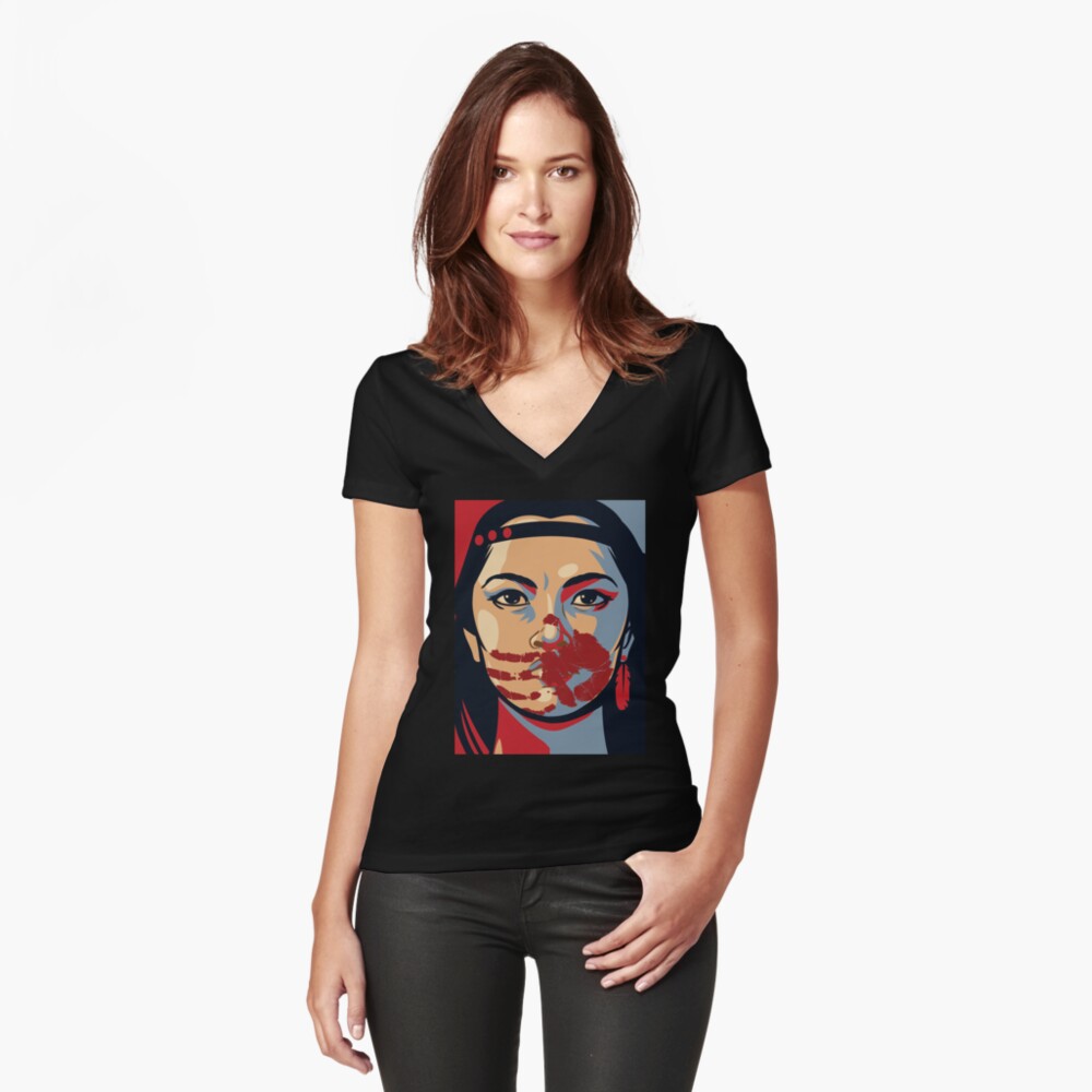 Item preview, Fitted V-Neck T-Shirt designed and sold by Despertar1111Co.