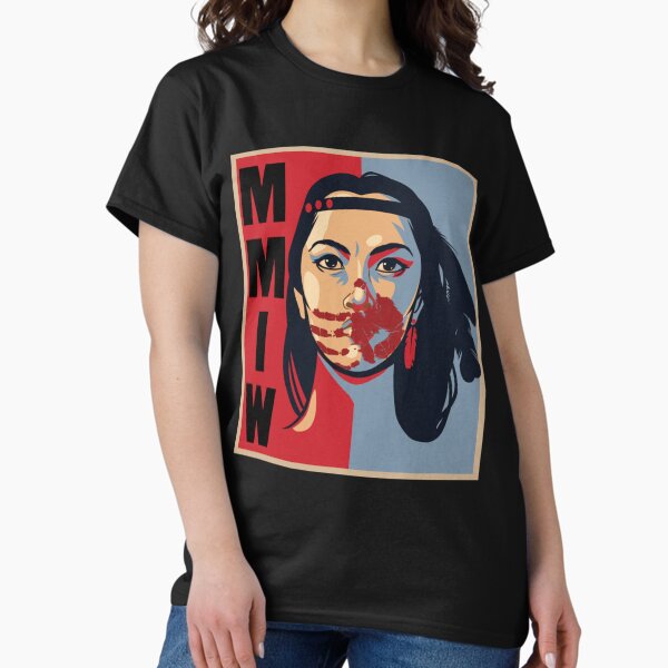 Vista previa del artículo con la obra «Obra de arte de mujeres indígenas estadounidenses para concienciar a la MMIW por las mujeres indígenas desaparecidas y asesinadas», diseñado y vendido por Despertar1111Co.