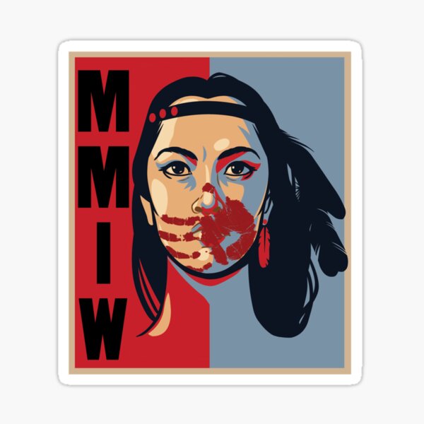 Item preview, MMIW Awareness Native American Woman Artwork For The Missing and Murdered Indigenous Women designed and sold by Despertar1111Co.