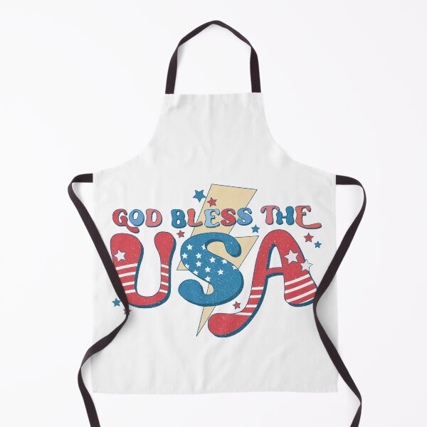 Item preview, Retro Blue and Red God Bless The USA Lightning Bolt, American Memorial Day, 4th of July designed and sold by andieartco.