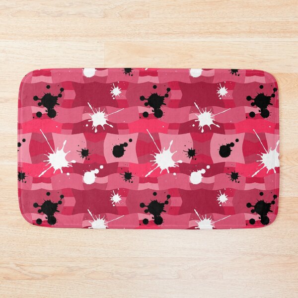 Item preview, Pink Camouflage with Black and White Ink Spots Pattern designed and sold by quinellie.