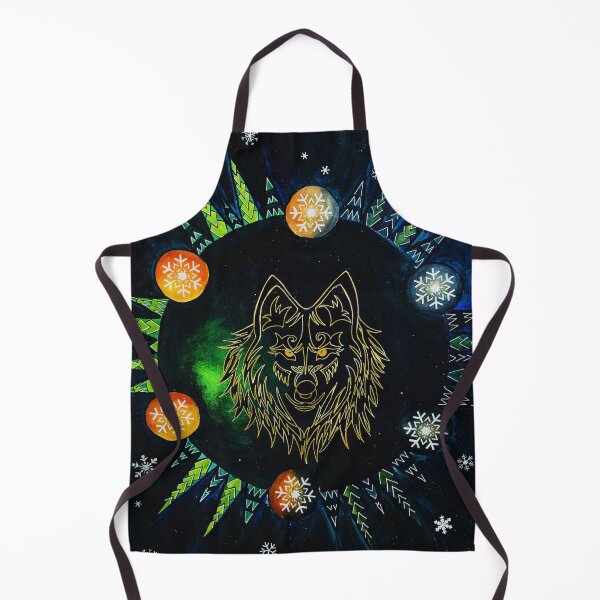 Item preview, "Tula" the winter wolf in the night designed and sold by NaomiMatthewArt.