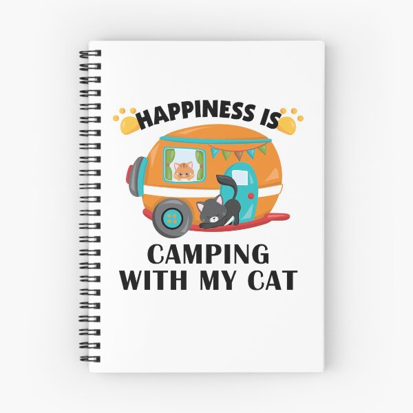 Item preview, Happiness is Camping With My Cat designed and sold by SpiritWestDesig.