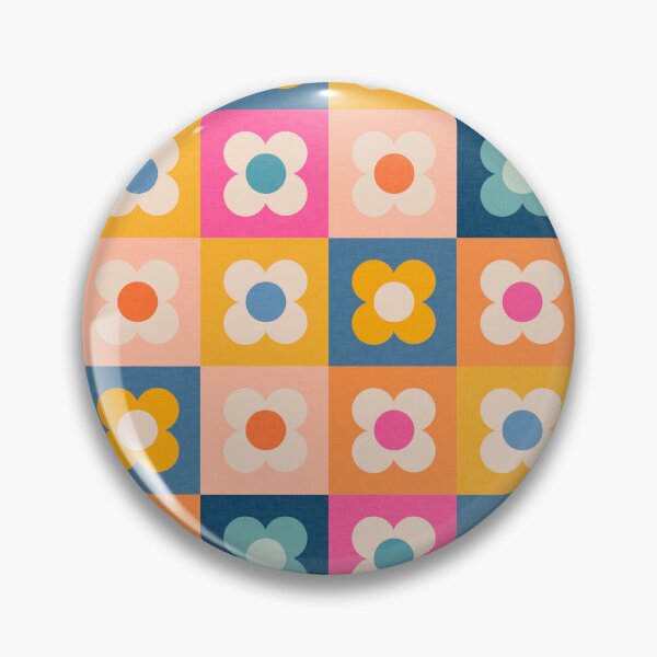 Item preview, Floral checkerboard designed and sold by Gale Switzer.
