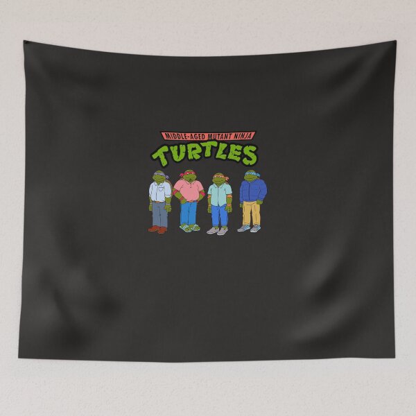 Item preview, Middle-Aged Mutant Ninja Turtles Classic designed and sold by beceraj.
