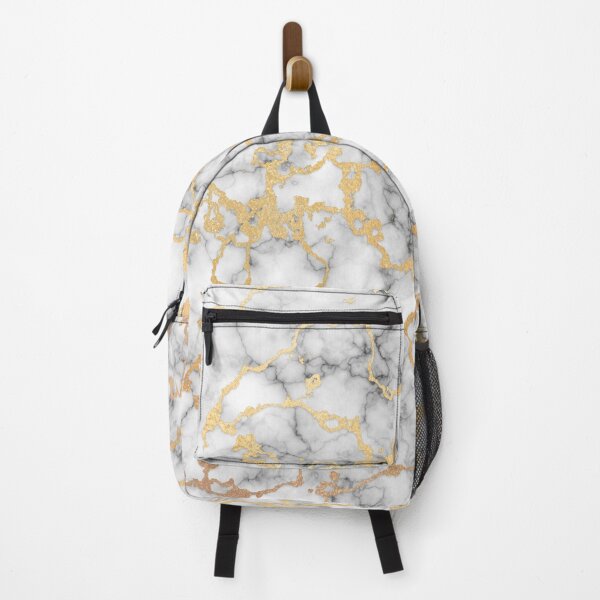 Item preview, White Marble with Golden Threads designed and sold by Dyrk Wyst Redbubble Shop.