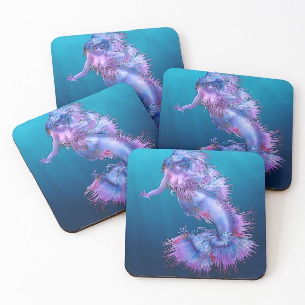 Item preview, Glossy Betafish Mermaid designed and sold by HoneyPottsArt.