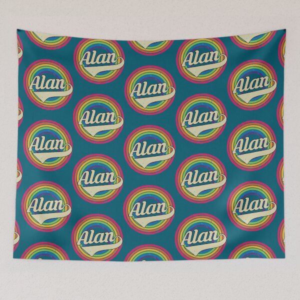 Item preview, Alan - Retro Rainbow Faded-Style   designed and sold by AlexisShop123.