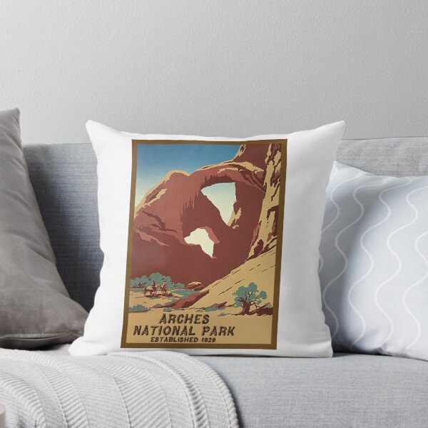 Item preview, Calcomanía de viaje vintage del monumento nacional Arches, Utah, Moab designed and sold by MeLikeyTees.