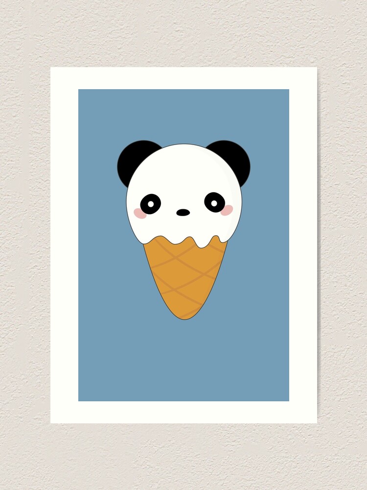 HOW TO DRAW A CUTE PANDA ICE CREAM 