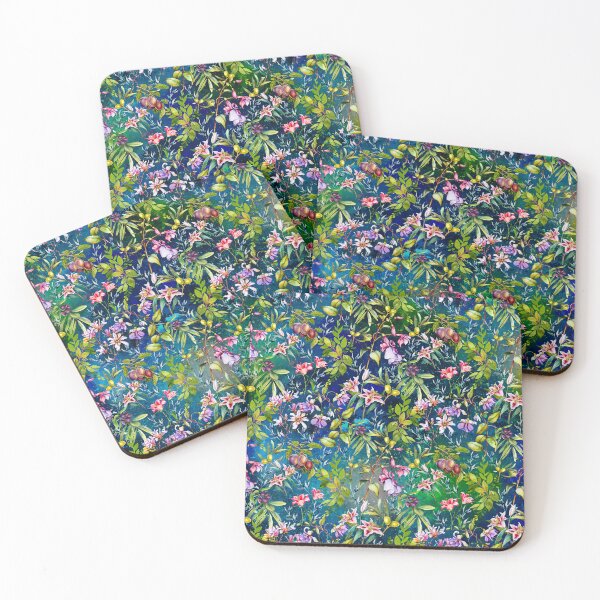 Item preview, Sweet florals and blooms, roses and flowers, botanical pattern,botanical pattern, flowers illustration, floral seamless, blue green floral designed and sold by ZeinabTaha.