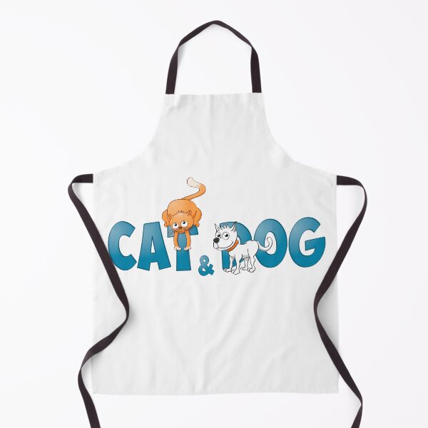 Item preview, Funny and colorful Cat and dog illustration. designed and sold by Stef Ringoot, cartoons and illustrations.