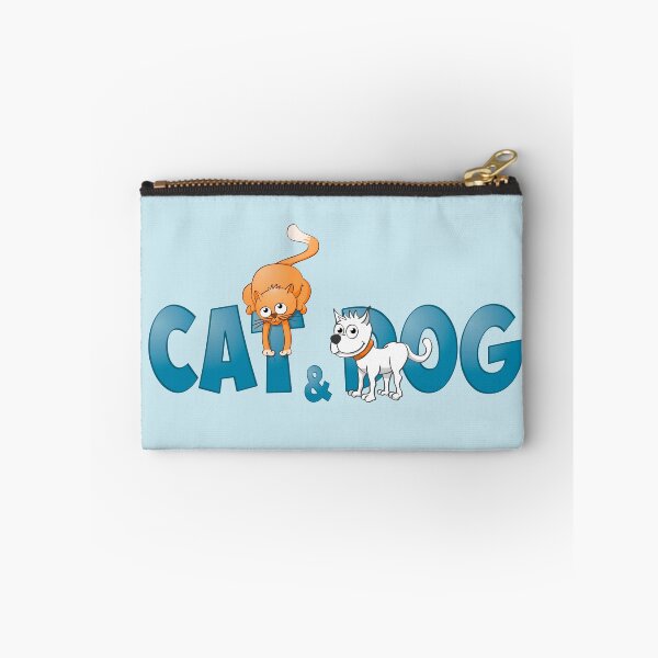 Item preview, Funny and colorful Cat and dog illustration.  designed and sold by Stef Ringoot, cartoons and illustrations.