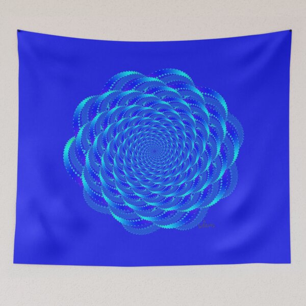 Item preview, Fractal Shades of Blue 41517 designed and sold by mandalafractal.