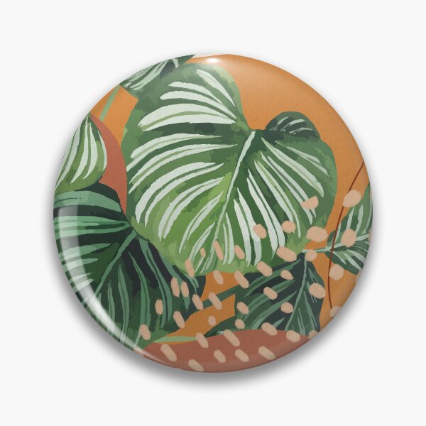 Item preview, Mid century modern calathea orbifolia plant illustration 2 designed and sold by Ana Moguš.