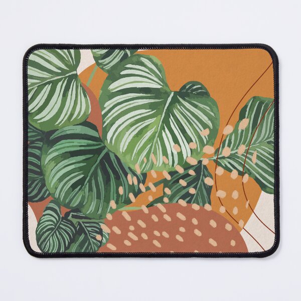 Item preview, Mid century modern calathea orbifolia plant illustration 2 designed and sold by Ana Moguš.