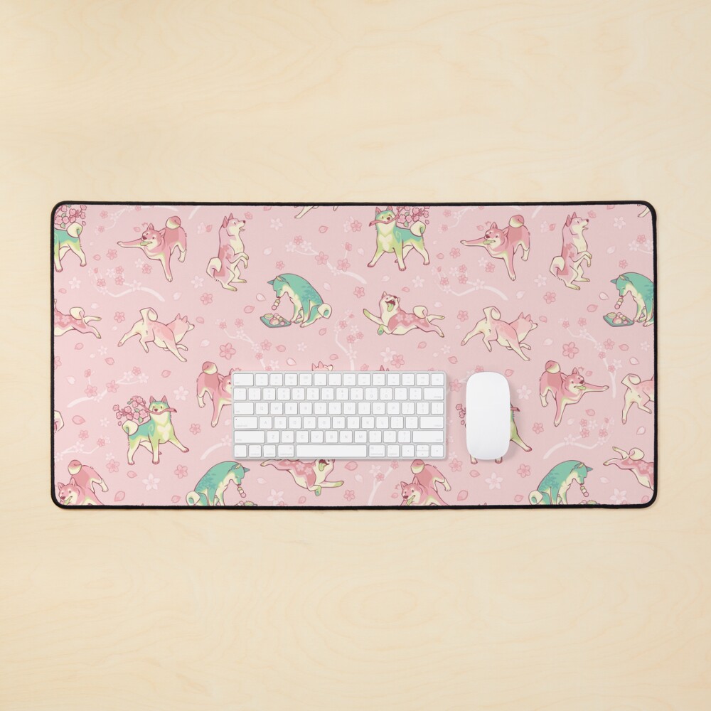 Shibakura & Matchinu in strawberry Mouse Pad
