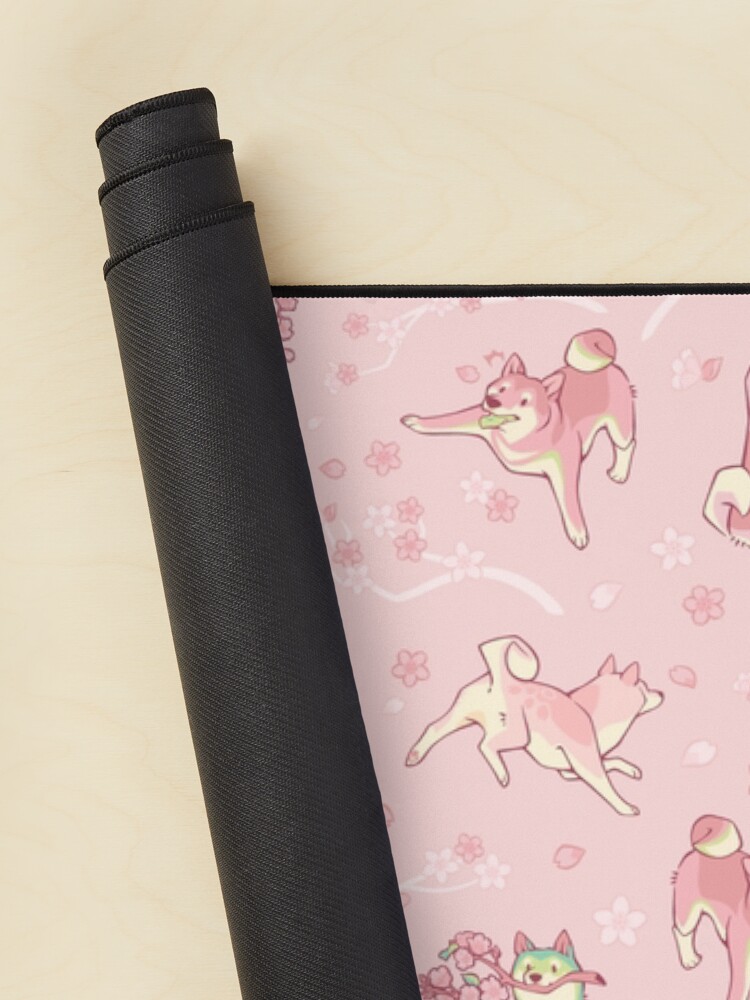 Alternate view of Shibakura & Matchinu in strawberry Mouse Pad