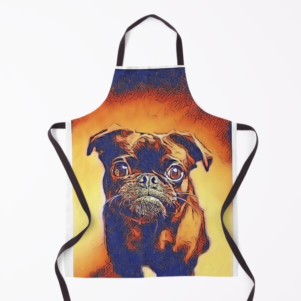 Item preview, Heat Sunset Portrait Puppy Pug Life Art designed and sold by TheWildFlix.