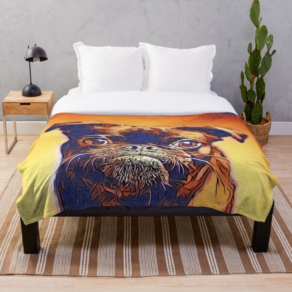 Item preview, Heat Sunset Portrait Puppy Pug Life Art designed and sold by TheWildFlix.