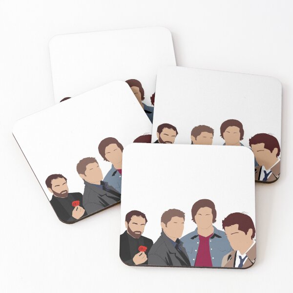 Supernatural - Sam, Dean, Castiel and Crowley Coasters (Set of 4)