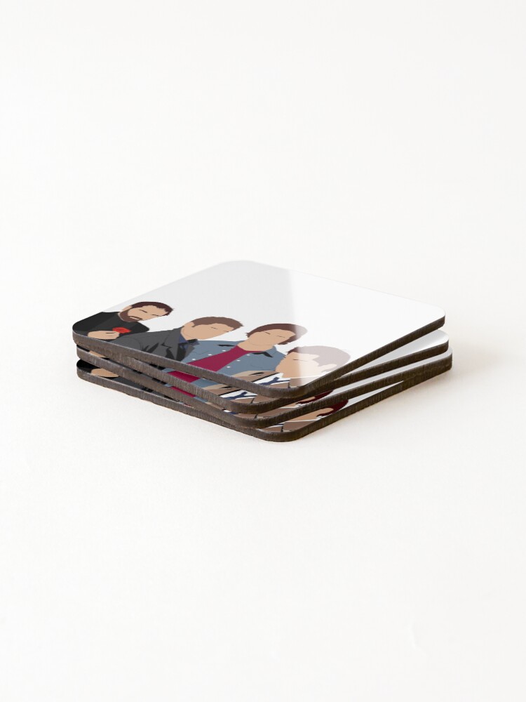Alternate view of Supernatural - Sam, Dean, Castiel and Crowley Coasters (Set of 4)
