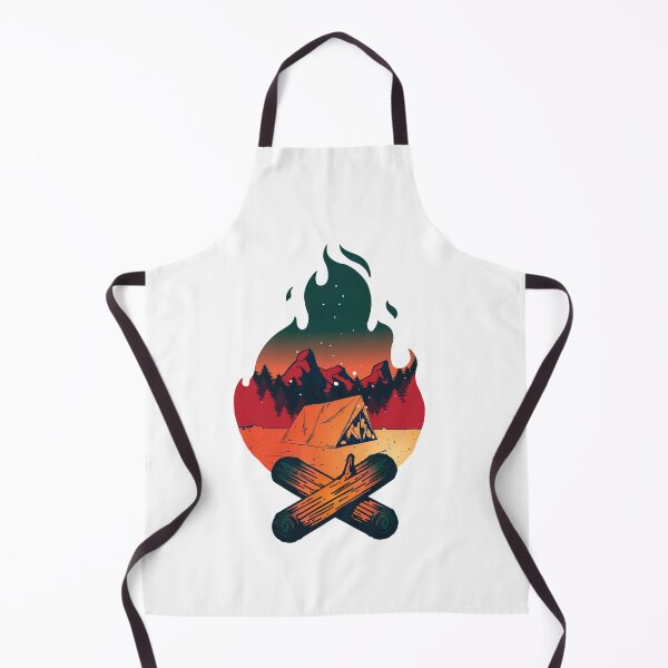 Item preview, Camping Forest Mountains Tent Bonfire designed and sold by BakaOutfit.