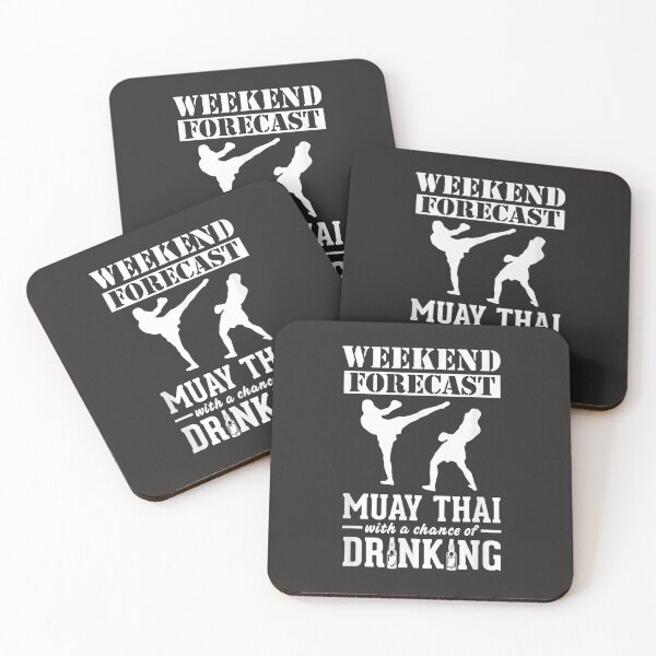 Item preview, Muay Thai Weekend Forecast Drinking designed and sold by beceraj.