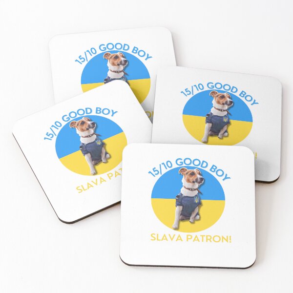 Item preview, Patron Ukraine sticker & Tee | Patron the bomb sniffing Dog essential t shirt | Ukraine Dog  designed and sold by sugarcube1999.