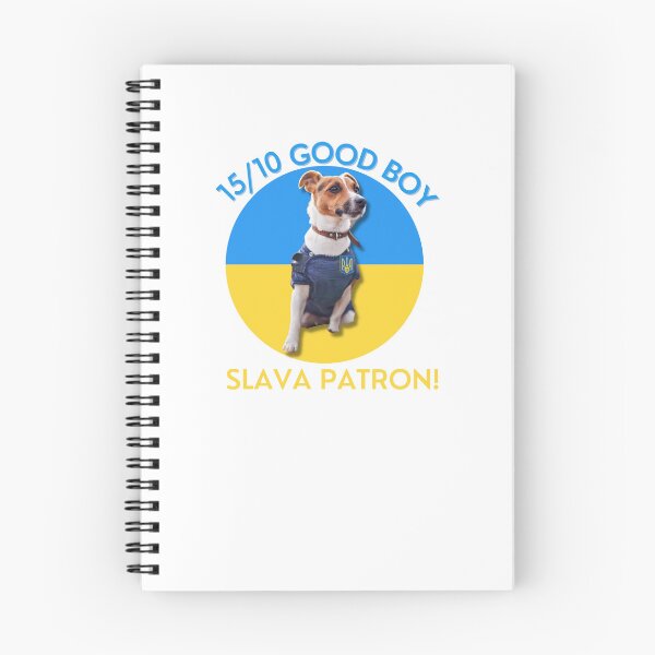 Item preview, Patron Ukraine sticker & Tee | Patron the bomb sniffing Dog essential t shirt | Ukraine Dog  designed and sold by sugarcube1999.