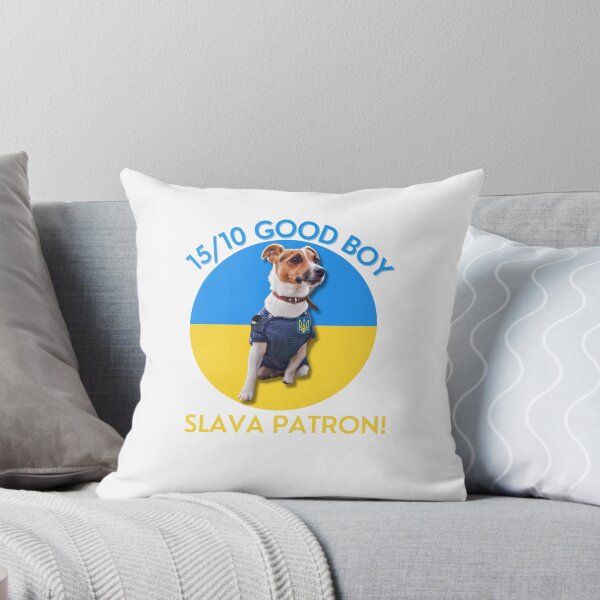 Item preview, Patron Ukraine sticker & Tee | Patron the bomb sniffing Dog essential t shirt | Ukraine Dog  designed and sold by sugarcube1999.
