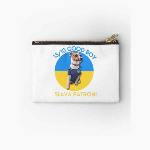 Item preview, Patron Ukraine sticker & Tee | Patron the bomb sniffing Dog essential t shirt | Ukraine Dog  designed and sold by sugarcube1999.