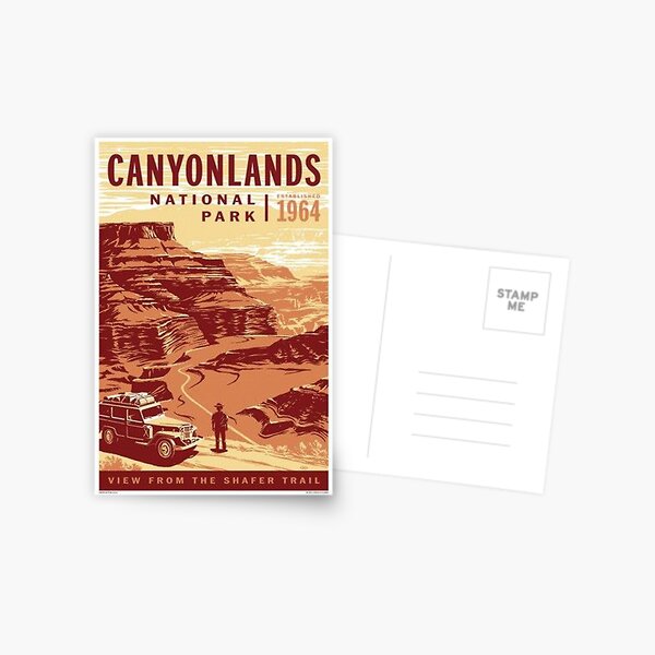 Vintage Canyonlands National Park Utah - Shafer Trail Postcard