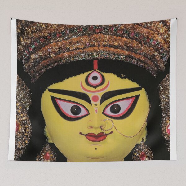 Item preview, Goddess Durga face t-shirt | goddess Durga face photography designed and sold by KARTICK DUTTA.