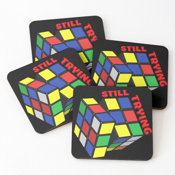 Item preview, Still Trying Cubic Rubik's classical t-shirt designed and sold by NellyShaul.