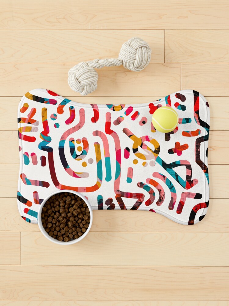Thumbnail 1 of 5, Pet Mat, Graffiti Art Symbols of Life and Energy by Emmanuel Signorino designed and sold by Emmanuel Signorino.