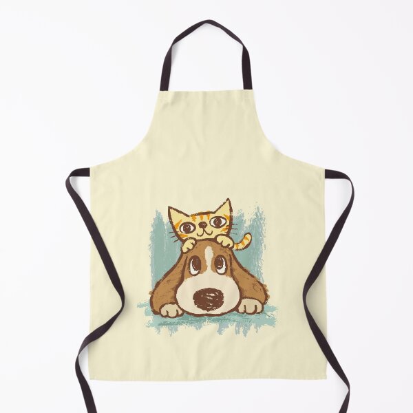 Item preview, Sketch of kitten and dog designed and sold by Toru Sanogawa.