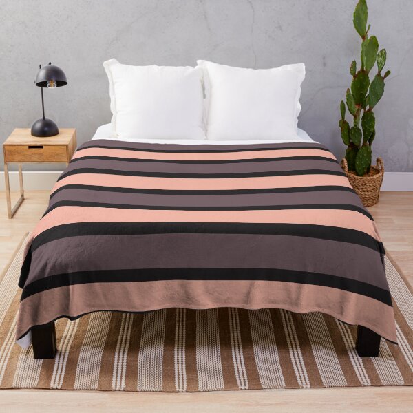 Item preview, Blush PInk , Graying Red and Black Stripes Pattern designed and sold by iCraftCafe.