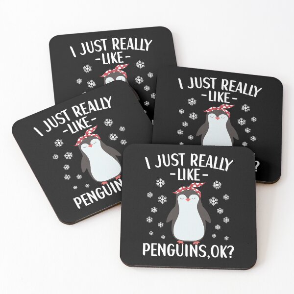 Item preview, I Just Really Like Penguins Ok Cute Penguin designed and sold by tamara-art.
