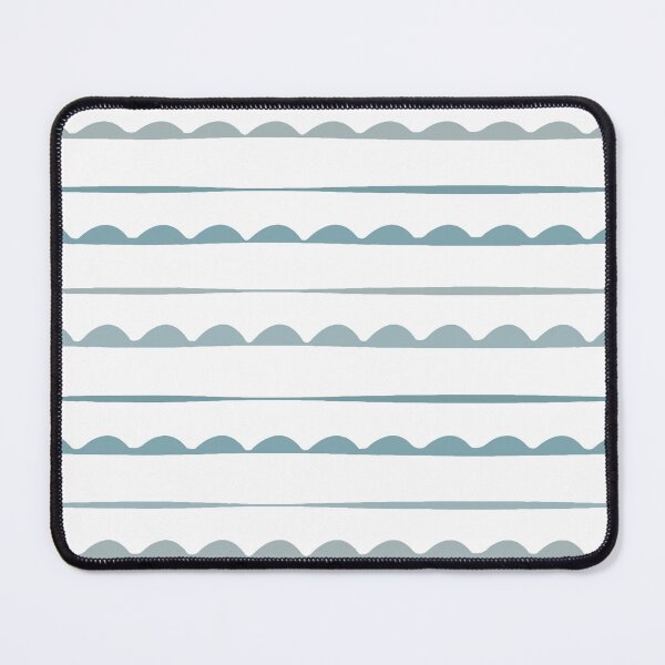Item preview, White and Blue striped decor. mininal. line. stripes. blue. white. designed and sold by PrintedDreams.