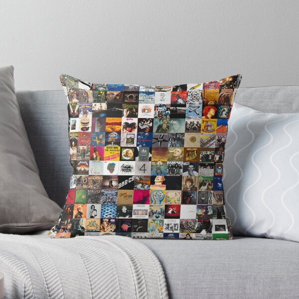 Greatest Rock Albums of All Time Throw Pillow
