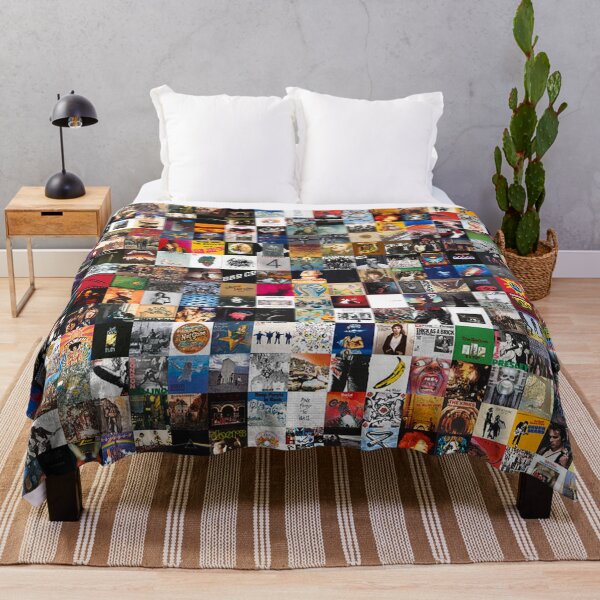 Greatest Rock Albums of All Time Throw Blanket