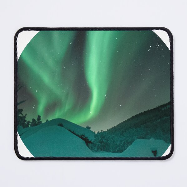 Item preview, magnetic green northern lights skies shirt designed and sold by ImRotem.