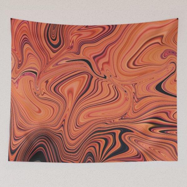 Item preview, Fiery Orange Summer Marble designed and sold by Lucky-Town-Art.
