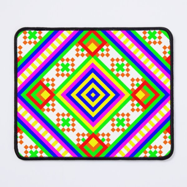 Item preview, Folk Rainbow Pyramid - Romb Mandala Pattern - First Colorful Symbol designed and sold by GrandTartaria.