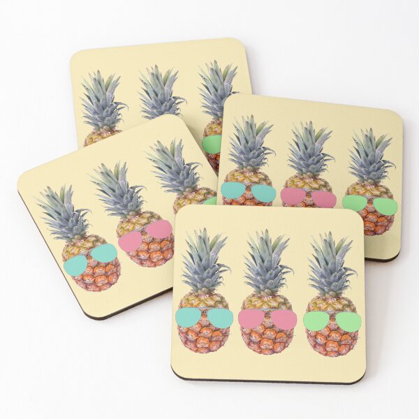 Item preview, Pineapples with Colorful Sunglasses designed and sold by cerenalkan.