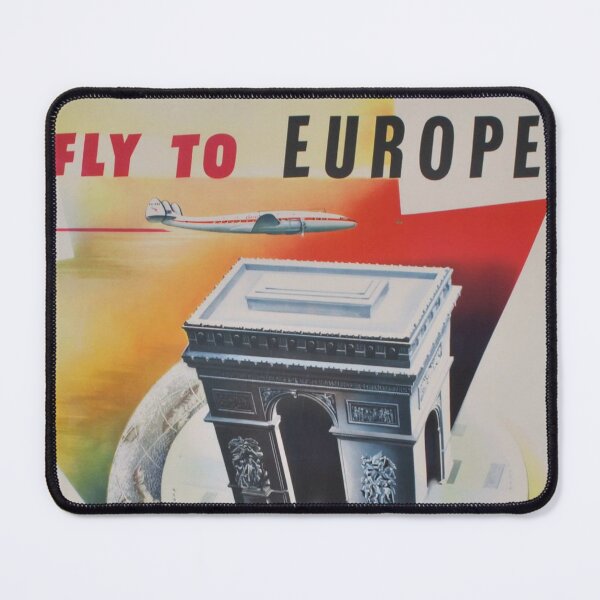 Item preview, 1952 Fly To Europe. Qantas And BOAC - Arc De Triomphe designed and sold by SuperMerchMan.