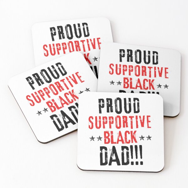 Item preview, Proud Supportive Black Dad Father's Day Gift Idea designed and sold by i-longmanshop.