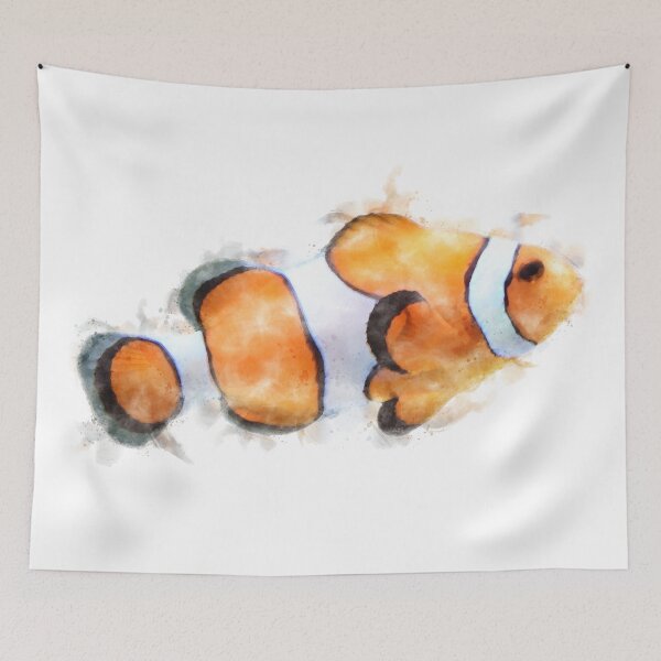 Item preview, Clownfish Watercolour Artwork designed and sold by Typeglyphs.